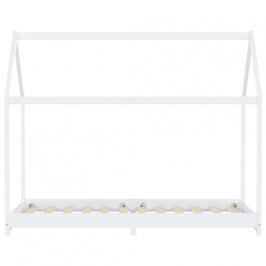 Lit d'enfant Blanc Bois de pin massif 90 x 200 cm Lit d'enfant Blanc Bois de pin massif 90 x 200 cm