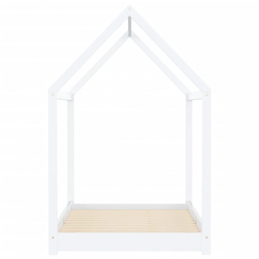 Lit d'enfant Blanc Bois de pin massif 90 x 200 cm Lit d'enfant Blanc Bois de pin massif 90 x 200 cm