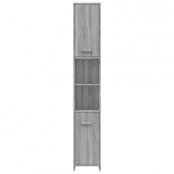 Armoire de bain Sonoma gris 30x30x183,5 cm Bois d'ingénierie