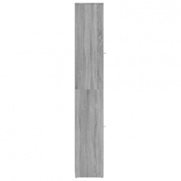 Armoire de bain Sonoma gris 30x30x183,5 cm Bois d'ingénierie