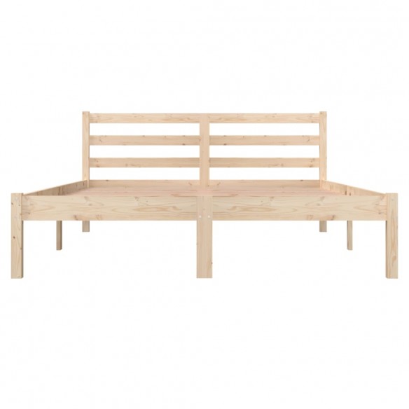 Cadre de lit bois de pin massif 135x190 cm double