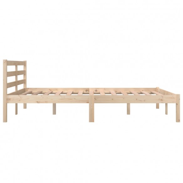 Cadre de lit bois de pin massif 135x190 cm double