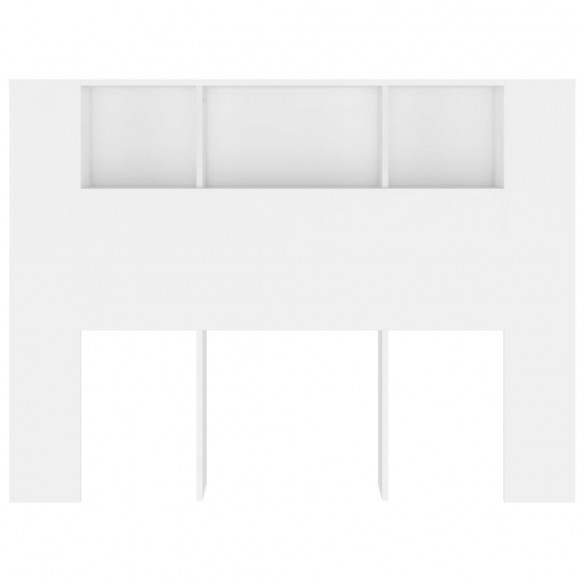 Armoire de tête de lit Blanc 140x18,5x104,5 cm
