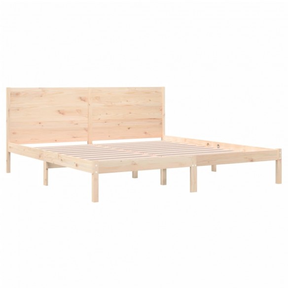 Cadre de lit Bois de pin massif 200x200 cm