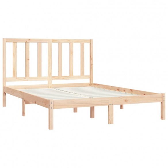 Cadre de lit bois de pin massif 135x190 cm double