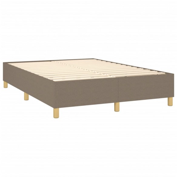 Cadre de lit Taupe 140x190 cm Tissu