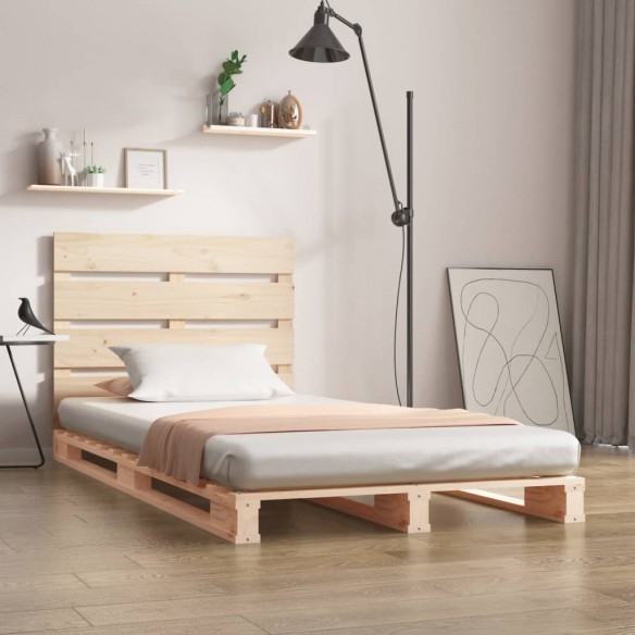 Cadre de lit 75x190 cm Bois pin massif Petit simple