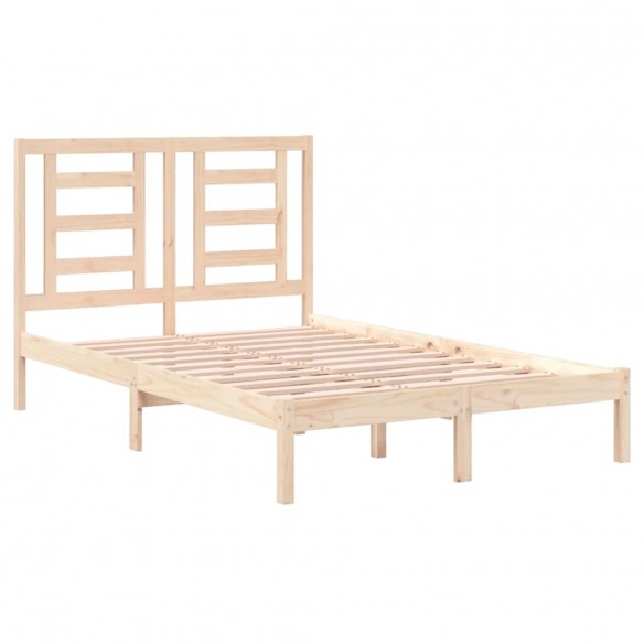 Cadre de lit bois massif 120x190 cm petit double