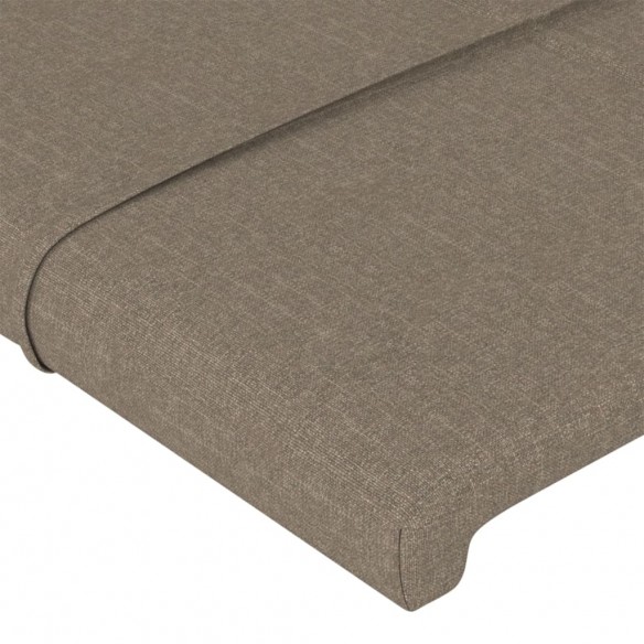 Tête de lit avec oreilles Taupe 93x23x78/88 cm Tissu