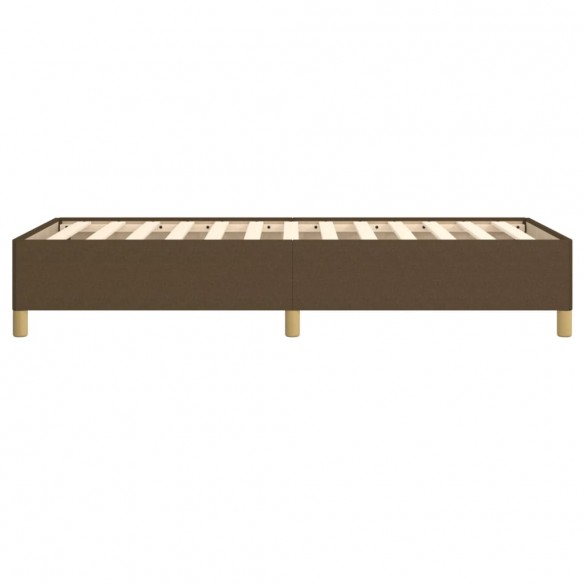 Cadre de lit Marron foncé 80x200 cm Tissu