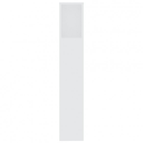 Armoire de tête de lit Blanc 200x18,5x104,5 cm