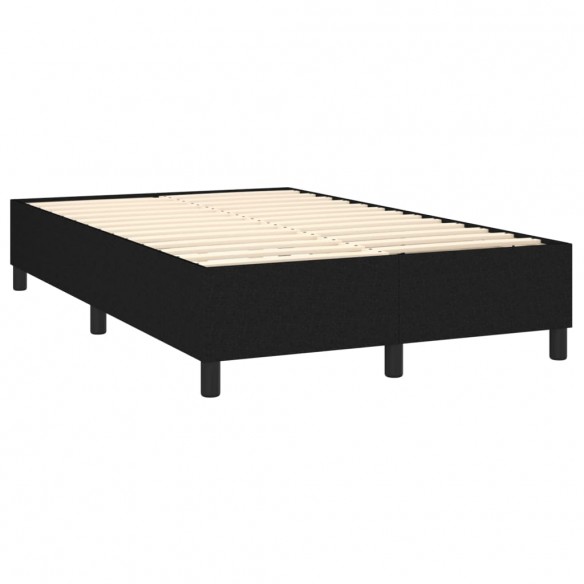 Cadre de lit avec matelas Noir 140x190 cm Tissu