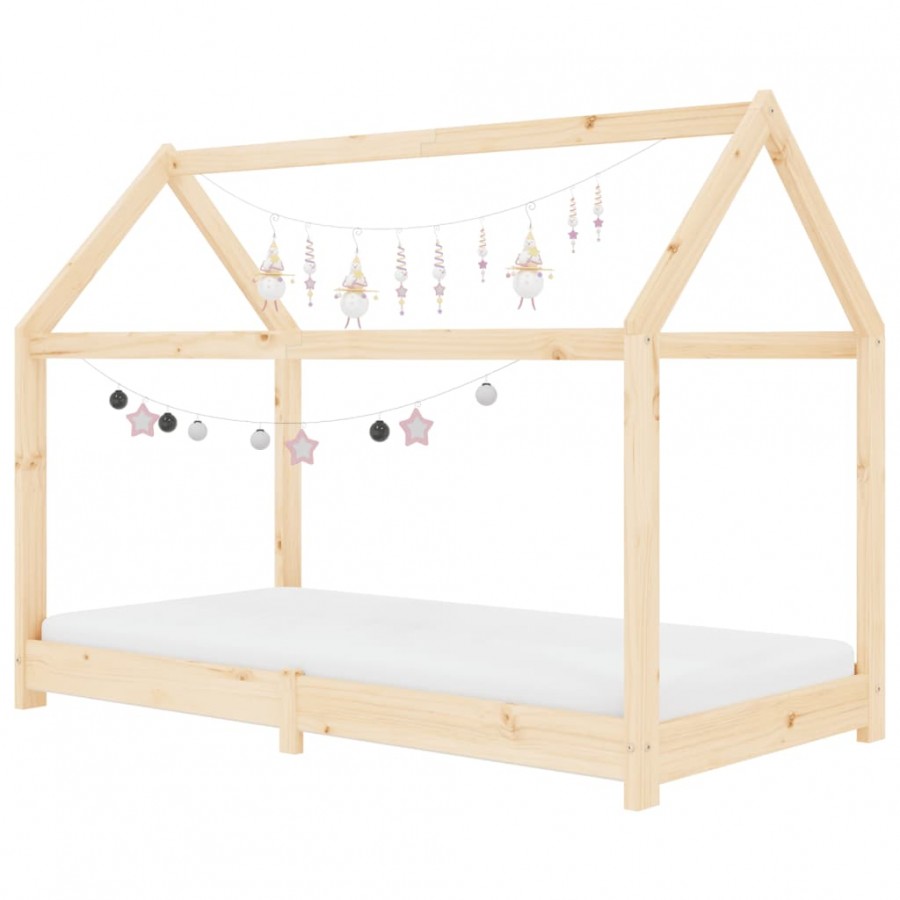 Lit d'enfant Bois de pin massif 80x160 cm Lit d'enfant Bois de pin massif 80x160 cm