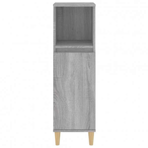 Armoire salle de bain sonoma gris 30x30x100 cm