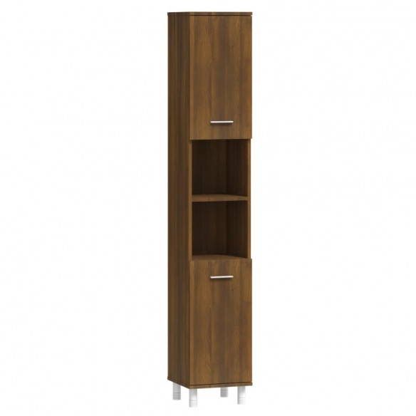 Armoire de bain Chêne marron 30x30x179 cm Bois d'ingénierie