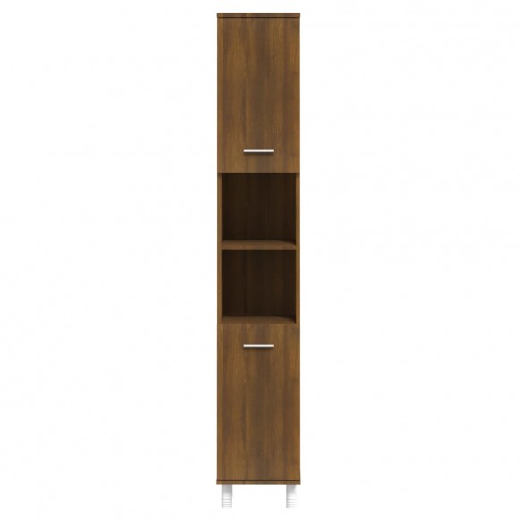 Armoire de bain Chêne marron 30x30x179 cm Bois d'ingénierie