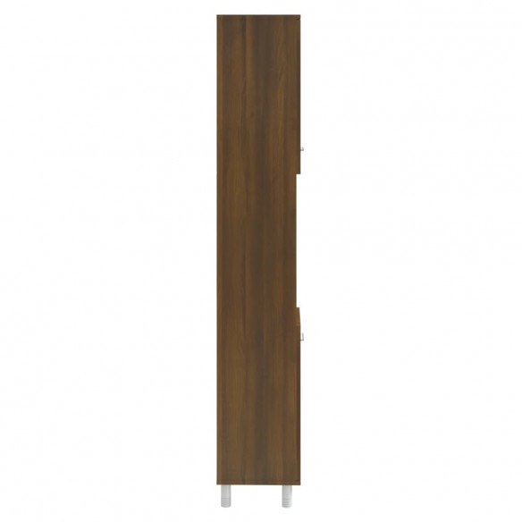 Armoire de bain Chêne marron 30x30x179 cm Bois d'ingénierie