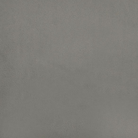 Cadre de lit Gris clair 200x200 cm Velours