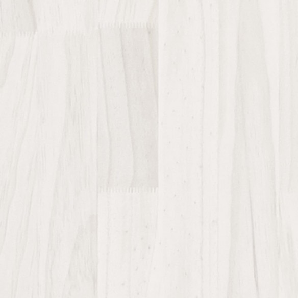 Cadre de lit Blanc Bois massif 120x190 cm Petit double