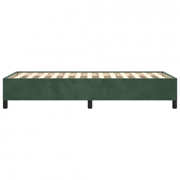 Cadre de lit Vert foncé 80x200 cm Velours