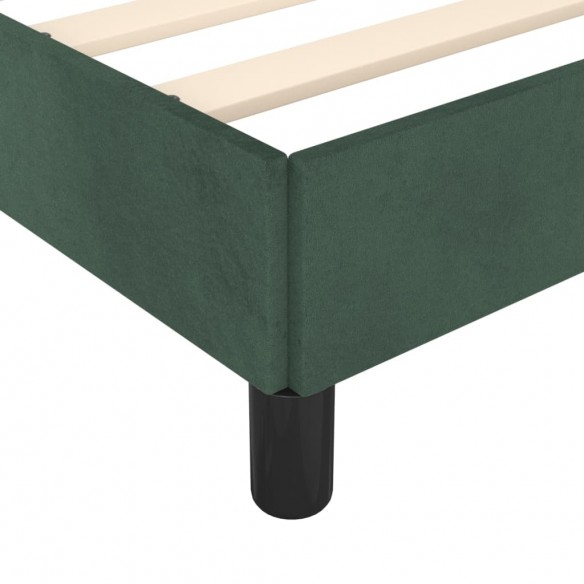 Cadre de lit Vert foncé 80x200 cm Velours