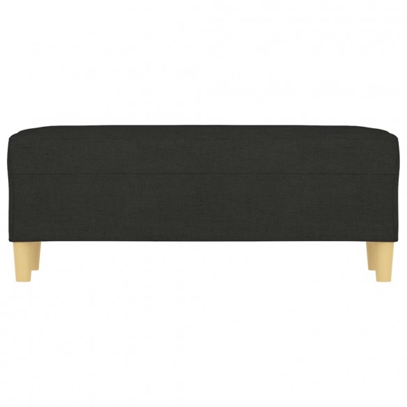 Banc Noir 100x35x41 cm Tissu