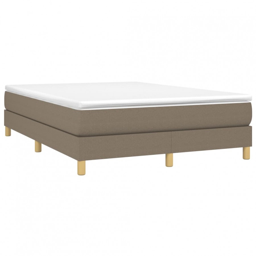 Lit Taupe 140x200 cm Tissu Lit Taupe 140x200 cm Tissu