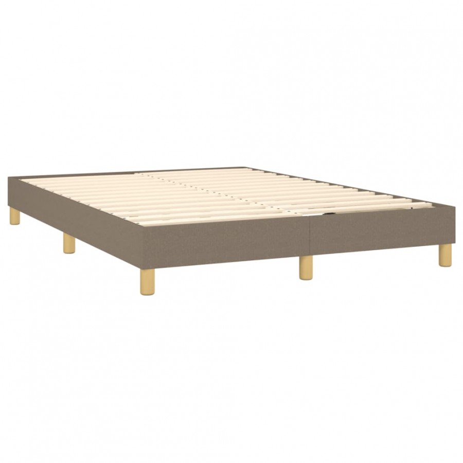 Lit Taupe 140x200 cm Tissu Lit Taupe 140x200 cm Tissu