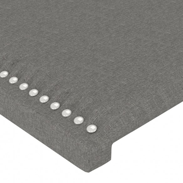 Têtes de lit 4 pcs Gris clair 90x5x78/88 cm Tissu