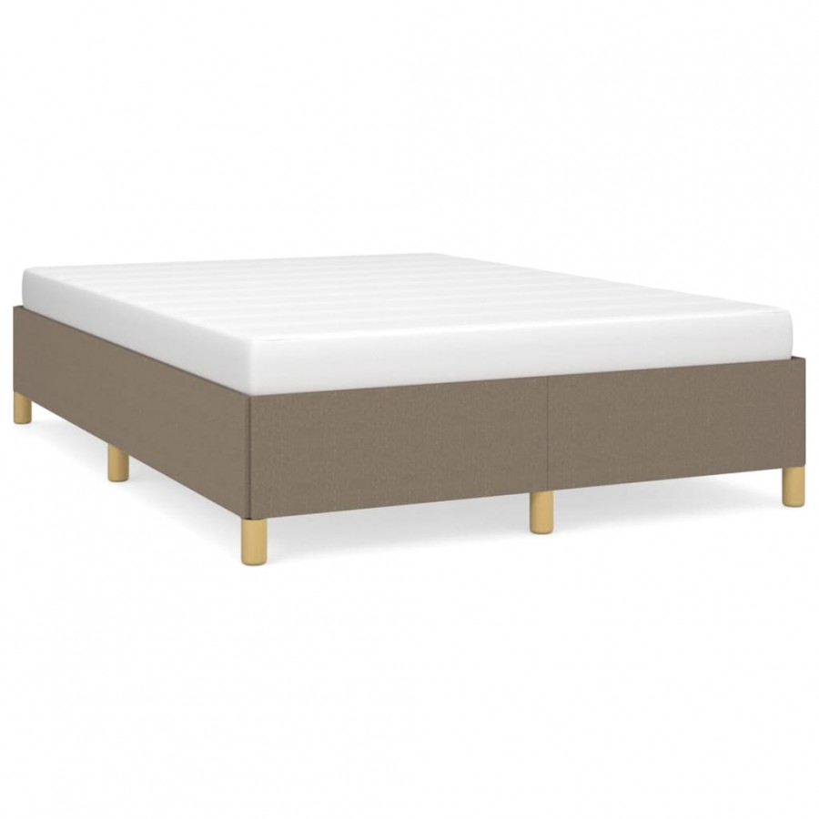 Lit Taupe 140x200 cm Tissu Lit Taupe 140x200 cm Tissu