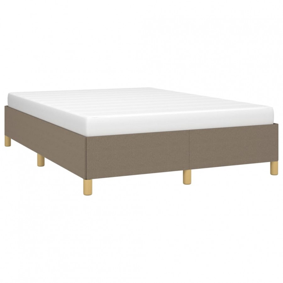 Lit Taupe 140x200 cm Tissu Lit Taupe 140x200 cm Tissu