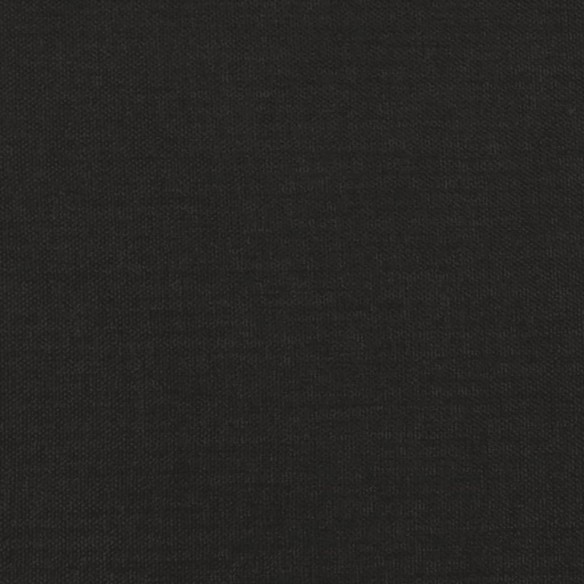Repose-pied Noir 45x29,5x35 cm Tissu et similicuir