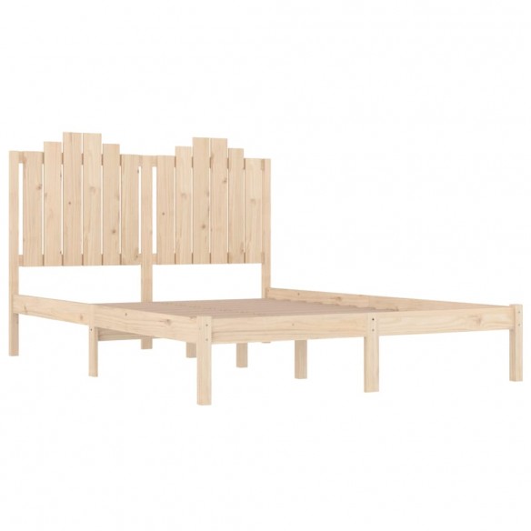 Cadre de lit bois de pin massif 120x190 cm petit double