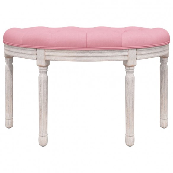 Banc Rose 81,5x41x49 cm Velours