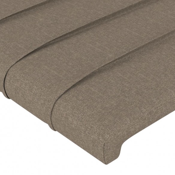 Tête de lit avec oreilles Taupe 147x16x118/128 cm Tissu