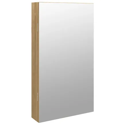 Armoire à bijoux avec miroir et éclairage LED mural 2