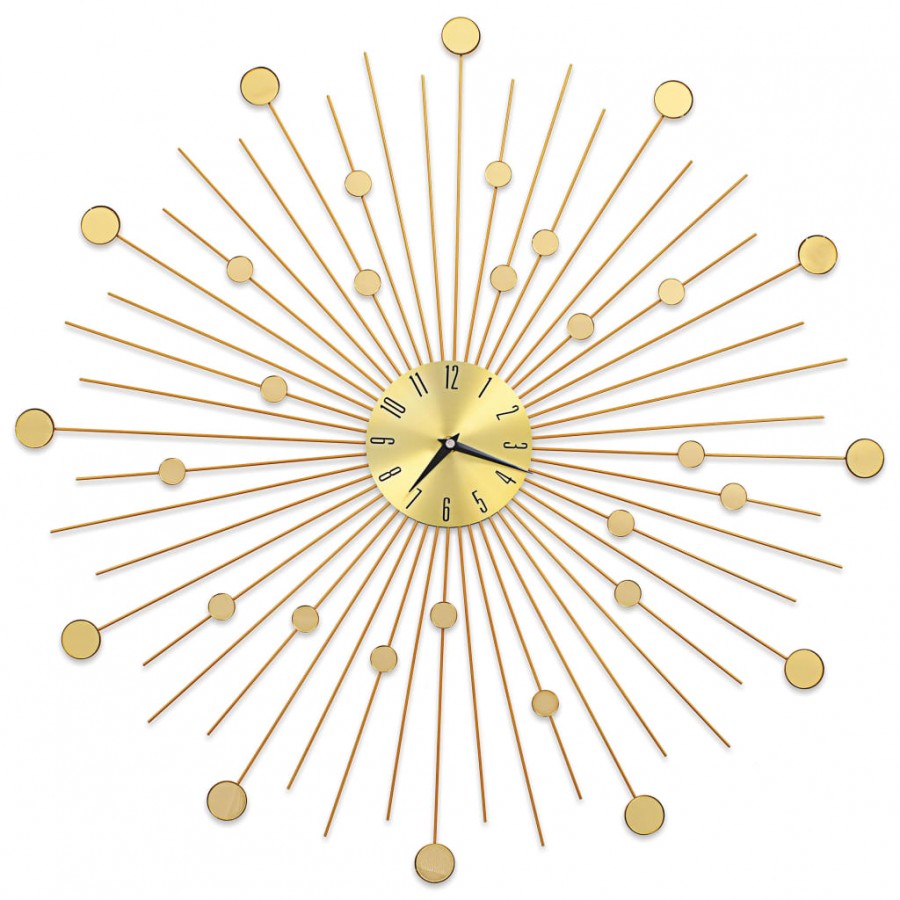 Horloge murale Métal 70 cm Doré Horloge murale Métal 70 cm Doré