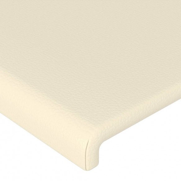 Têtes de lit 2 pcs Crème 90x5x78/88 cm Similicuir