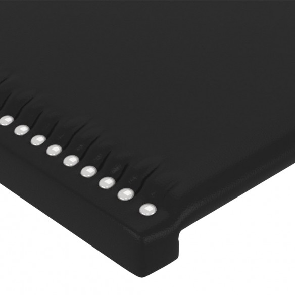 Tête de lit à LED Noir 83x16x78/88 cm Similicuir