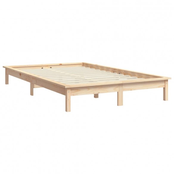 Cadre de lit 200x200 cm bois de pin massif