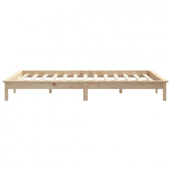 Cadre de lit 200x200 cm bois de pin massif