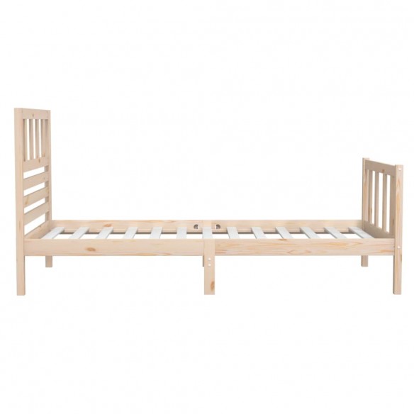 Cadre de lit Bois massif 90x190 cm Simple