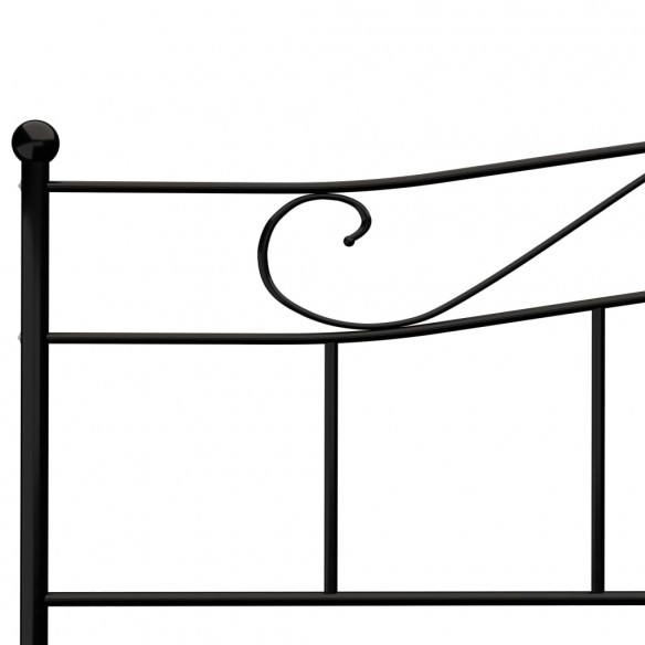 Cadre de lit Noir Métal 180 x 200 cm