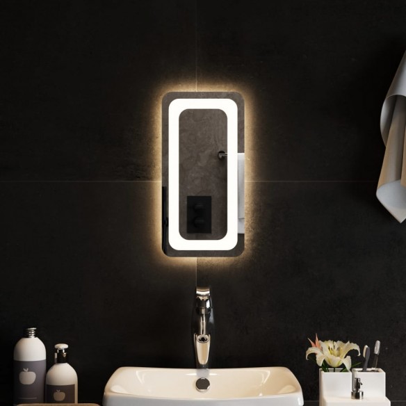 Miroir de salle de bain à LED 20x40 cm