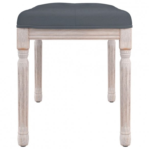 Banc Gris foncé 80x40x49 cm Velours