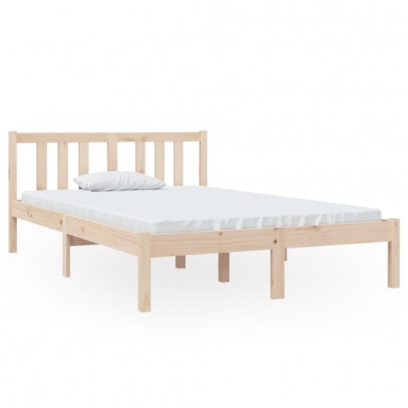 Cadre de lit bois massif 120x190 cm petit double