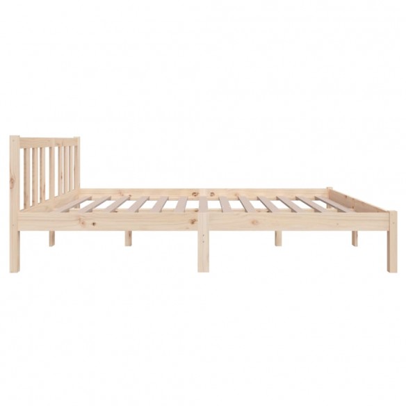 Cadre de lit bois massif 120x190 cm petit double