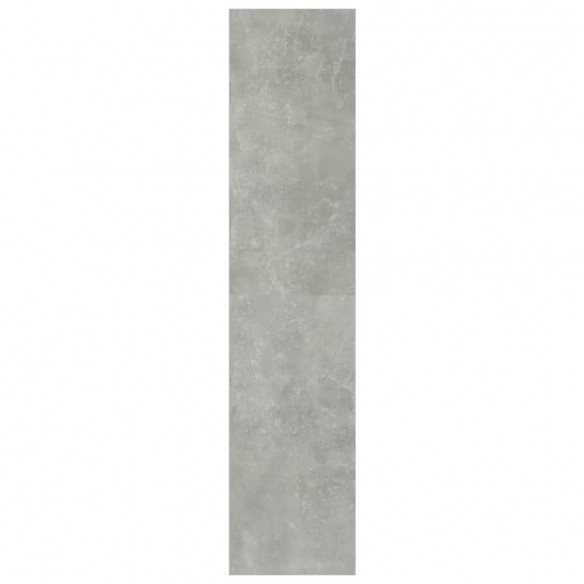 Bibliothèque/Séparateur de pièce Gris béton 100x30x135 cm