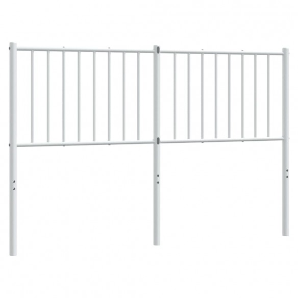 Tête de lit métal blanc 140 cm