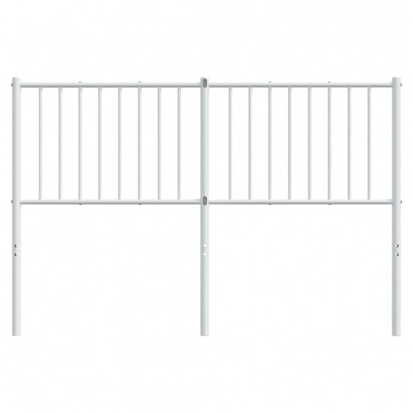 Tête de lit métal blanc 140 cm